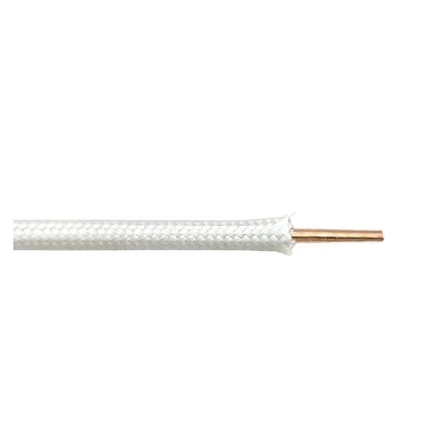 High Temperature Mica Braided Wire, Electromagnetic Heating Wire 9-15 AWG Single Core 95 Meter Roll High Temp Mica/Silicone FR(Mica 500 c,11AWG 4mm2) in Saudi Arabia