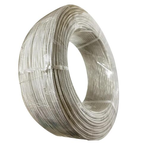 High Temperature Mica Braided Wire, PT100 High Temperature Thermocouple Compensation Cable 3 Core Silver Plated PTFE 0.2mm2 in Saudi Arabia