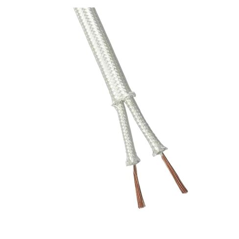 High Temperature Mica Braided Wire, Mica FR HT Electromagnetic Heating Cable 2-Core Twisted OFC 500C Multiple Sizes(0.75 Square) in Saudi Arabia