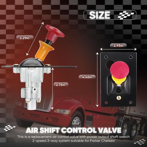 PTO Air Switch Control Valve Compatible with Positive locking 2 positions|3-way，Power Take-Off Replaces Parker 328863X 118373 L-40716 in Kuwait