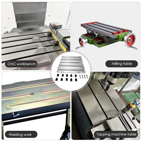 10" x 10" x 0.8" Aluminum T-Slot Plate, T-Slotted Fixture Table in Saudi Arabia