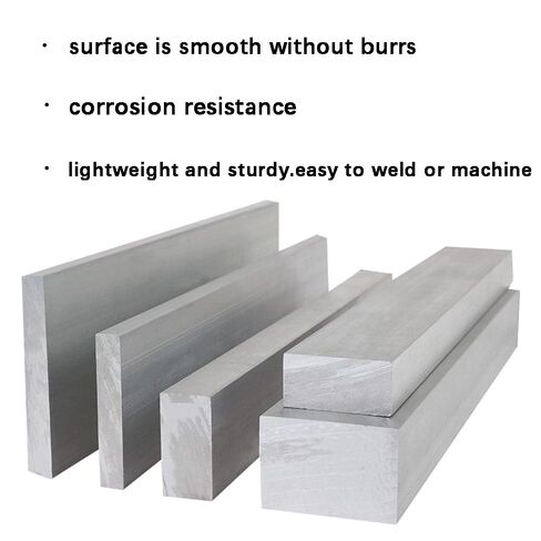 قضيب مسطح من الألومنيوم مربع بطول 16 بوصة، قضيب ألومنيوم مربع 3/4 بوصة (19 مم) × 3/4 بوصة (19 مم) × 16 بوصة (406 مم)، لوحة ألومنيوم للأغراض العامة 6061، مخزون مطحنة جديد صلب T6511 (قطعتان) in Kuwait