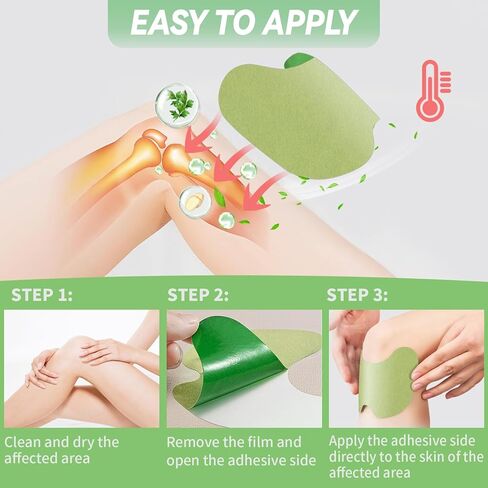 رقع الركبة، 36 قطعة لتخفيف آلام الركبة، رقع تخفيف مفصل الركبة، رقع الركبة العشبية لتخفيف بقع الحرارة، رقعة الشيح للركبة والظهر والرقبة والكتف والرياضيين وكبار السن in Kuwait