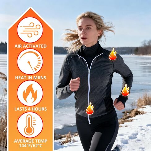تدفئة اليد، رقع علاجية حرارية طويلة الأمد، تصميم نحيف للغاية، دفء يتغلغل بعمق، عديم الرائحة وصديق للبشرة، راحة تصل إلى 4 ساعات، تناسب الملابس تحت in Kuwait