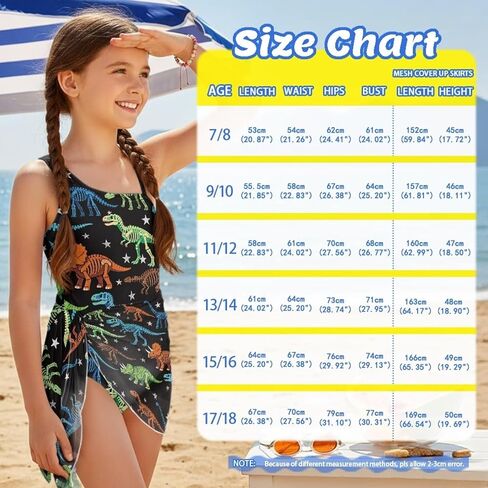 Upetstory Girls One Piece Swimsuits with Mesh Cover Up Cutout Bathing Suit Set in Saudi Arabia