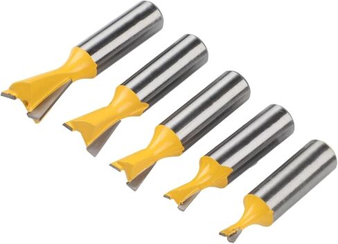 قاطعة تتوافق مع فتحات النجارة واللسان متوافقة مع آلات نحت الساق مقاس 1/2 بوصة وأجهزة توجيه القطع، سبيكة مطلية in Kuwait