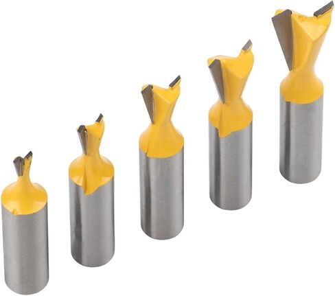 قاطعة تتوافق مع فتحات النجارة واللسان متوافقة مع آلات نحت الساق مقاس 1/2 بوصة وأجهزة توجيه القطع، سبيكة مطلية in Kuwait