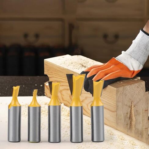 قاطعة تتوافق مع فتحات النجارة واللسان متوافقة مع آلات نحت الساق مقاس 1/2 بوصة وأجهزة توجيه القطع، سبيكة مطلية in Kuwait