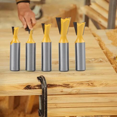 قاطعة تتوافق مع فتحات النجارة واللسان متوافقة مع آلات نحت الساق مقاس 1/2 بوصة وأجهزة توجيه القطع، سبيكة مطلية in Kuwait