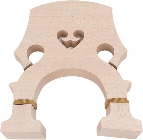 Alomejor Double Bass Bridge,Adjustable Precision Fit Upright Bass Bridge with Brass Screw for Musicians Students Professionals Home Studio Repair in Kuwait