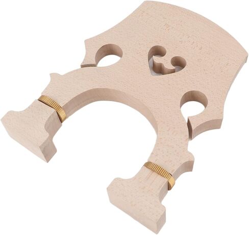 Alomejor Double Bass Bridge,Adjustable Precision Fit Upright Bass Bridge with Brass Screw for Musicians Students Professionals Home Studio Repair in Kuwait