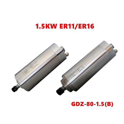 1.5KW Water-Cooled Spindle Motor ER11 ER16 Diameter 80MM 24000RPM GDZ-80-1.5B(1.5KW 220V ER11) in Saudi Arabia