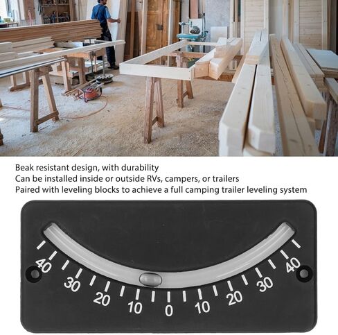 Jeanoko Clinometer 40 Degree RV Bubble Level Accurate Tilt for Bed and Woodworking Projects in Saudi Arabia