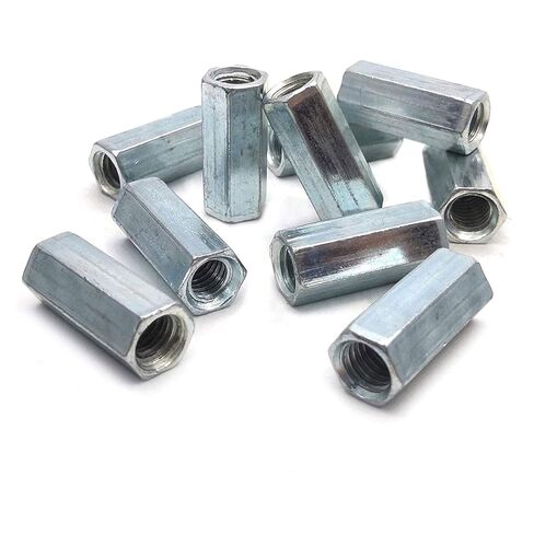 5 قطعة M12 x 1.75x36 مللي متر قضيب طويل اقتران قضيب مستدير الجوز موصل الزنك مطلي مشترك الجوز السحابات البناء الصناعي in Kuwait