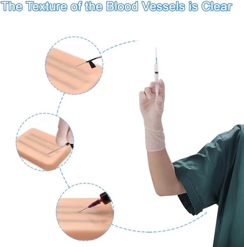 Phlebotomy Practice Kit - IV Start Kit for Nurses & Medical Students, Realistic Venipuncture Training Kit with Essential Tools, Perfect Gift for Healthcare Professionals. in Kuwait