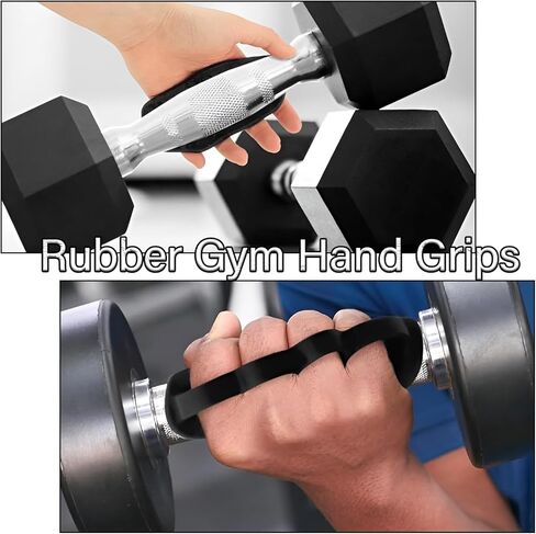 AGLOO Upgrated Anti-Slip Workout Grips - Rubber Gym Grips for Weight Lifting, Pull-Ups, Rows and Dumbbell and Gym Training, Hand Protector Pads for Palm，Fingerless Workout Gloves for Men and Women in Saudi Arabia