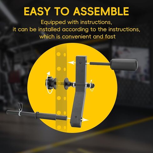MARGAR Neck Trainer for Power Rack, 4-Way Neck Machine Attachment for 2x2 Cage, Neck Strengthener for BJJ, MMA & Football, Plate Loaded Neck Workout Equipment, 110LB Capacity in Saudi Arabia