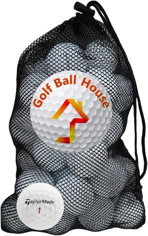 Golf Ball House... 36 Distance+ Golf Balls for Taylormade/White/Near Mint (AAAA) / Used-Recycled w/Mesh Bag in Saudi Arabia