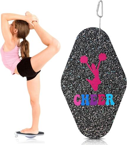 Cheer Balance Trainer Flyer Stand Glitter Cheer Board Cheerleading Flexibility Acrylic Balance Board Equipment for Cheerleader Stand Practice, Core Strength Training, Body Control in Saudi Arabia
