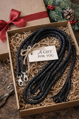 CHALLENGER Horse Horse Western Leather Round Braided Supple Roper Reins 6651 in Saudi Arabia
