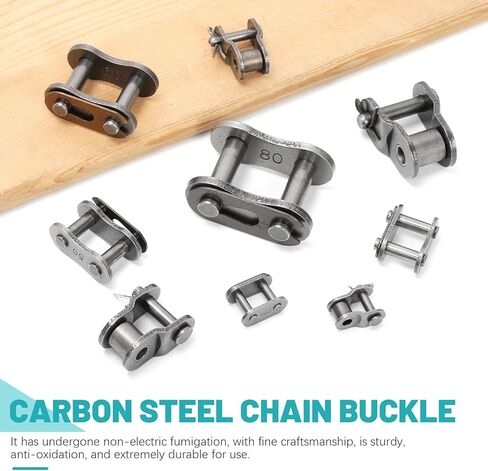 30 قطعة 5 أحجام سلسلة الأسطوانة ربط الروابط الكربون الصلب الملعب موصل رئيسي رابط قياسي ربط سبليت لينك الثقيلة الأسطوانة سلسلة ربط الروابط in Kuwait