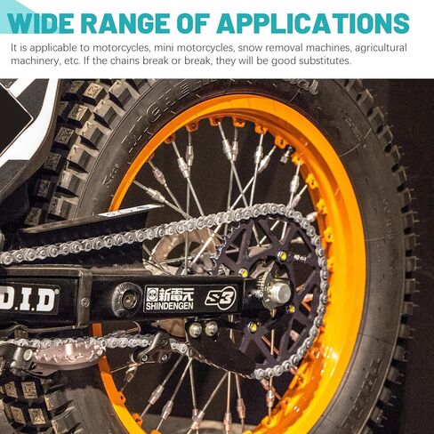 30 قطعة 5 أحجام سلسلة الأسطوانة ربط الروابط الكربون الصلب الملعب موصل رئيسي رابط قياسي ربط سبليت لينك الثقيلة الأسطوانة سلسلة ربط الروابط in Kuwait