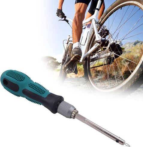 Nipple Screwdriver Nipple Removal & Insertion Tool Bicycles Rims Spokes Screwdriver with Handle Bike Nipple Driver Tool in Saudi Arabia