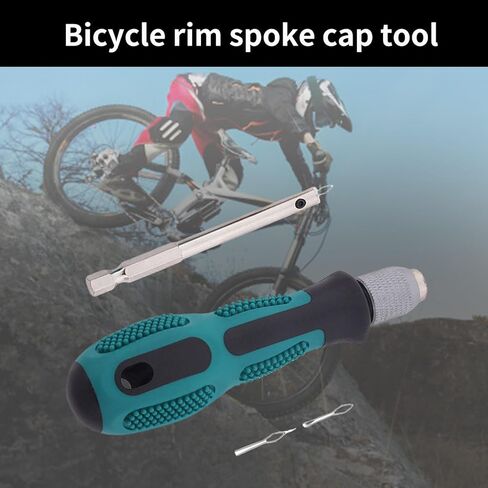 Nipple Screwdriver Nipple Removal & Insertion Tool Bicycles Rims Spokes Screwdriver with Handle Bike Nipple Driver Tool in Saudi Arabia