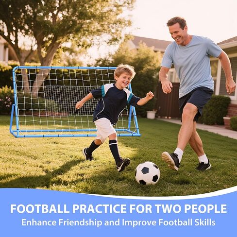 6x4 ft Soccer Rebounder, Adjustable Angle Heavy Duty Soccer Training Net with Steel Frame, Portable Football Rebounder for Solo & Team Practice,Passing & Control Training Equipment for Backyard, Field in Kuwait