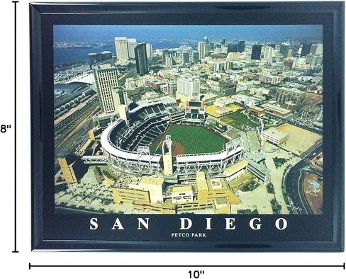 San Diego Padres Petco Park & Qualcom Stadium - Set of 2 Framed Lithographs of Dramatic Aerial Photos - Treasured Collector Items and Great Gift! in Saudi Arabia