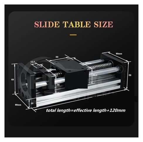Z-axis Linear Module with SFU1204 Ball Screw + SC12 Linear axis + 23 Stepper Motor(150mm) in Saudi Arabia