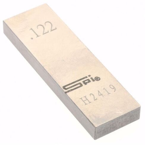 SPI Rectangle Steel Gage Block, 0.122 Inch, Grade AS-1, NIST Certified in Saudi Arabia