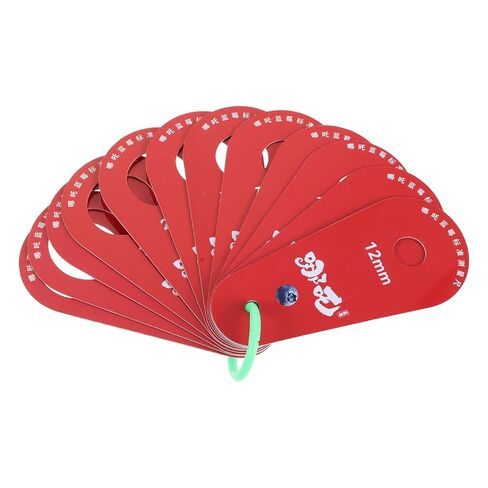 Blueberry Diameter Measuring Card - Cherry Gauge Ring Caliper Measuring Tool for Blueberry Classification - Accurate Harvest and Quality Control in Saudi Arabia
