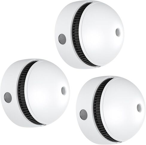 Mini Smoke Detector, Smoke Alarm & Fire Alarm Detector 10 Year Battery Operated with Photoelectric Sensor and Silence Button, Home Use (6 Pack) in Saudi Arabia
