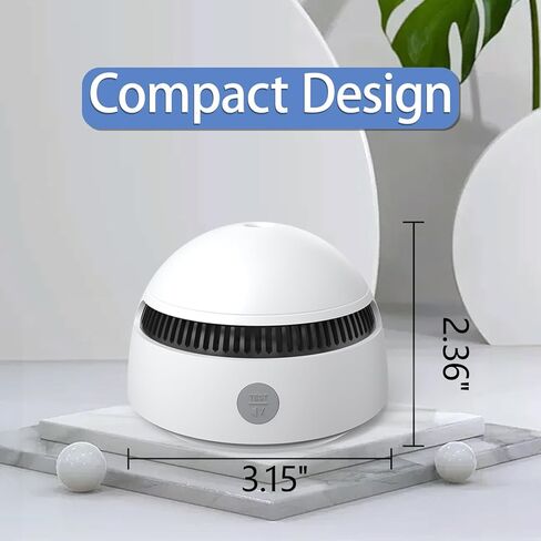 Mini Smoke Detector, Smoke Alarm & Fire Alarm Detector 10 Year Battery Operated with Photoelectric Sensor and Silence Button, Home Use (6 Pack) in Saudi Arabia
