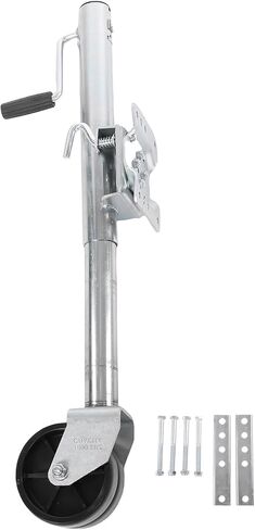 Fabater Trailer Jack, 1500 Lbs Capacity 10 Inch Lift Boat Trailer Jack, Swivel with Dual Wheels Ergonomic Handle for RVs Boats Horse Trailers Utility Trailers in Saudi Arabia