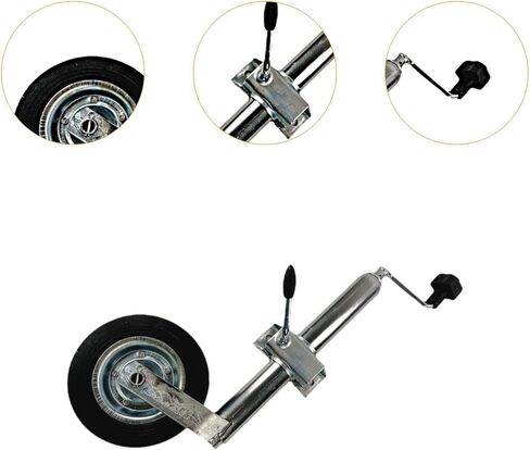 جاك مقطورة القارب مع أجزاء العجلات تصميم كرنك يدوي عالي الأداء بحمولة 150 كجم in Kuwait