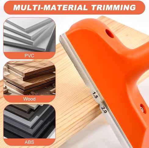 ماكينة تشذيب حواف الحواف مع قبضة وشفرات من الفولاذ المقاوم للصدأ لإزالة حواف الحواف وتصحيح حواف الخشب، أداة تشذيب حواف الأعمال الخشبية، هدية للرجال الأب عمال الخشب (اللون: برتقالي) in Kuwait