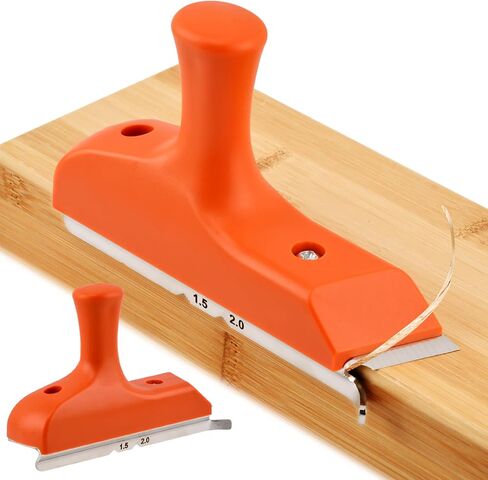 ماكينة تشذيب حواف الحواف مع قبضة وشفرات من الفولاذ المقاوم للصدأ لإزالة حواف الحواف وتصحيح حواف الخشب، أداة تشذيب حواف الأعمال الخشبية، هدية للرجال الأب عمال الخشب (اللون: برتقالي) in Kuwait