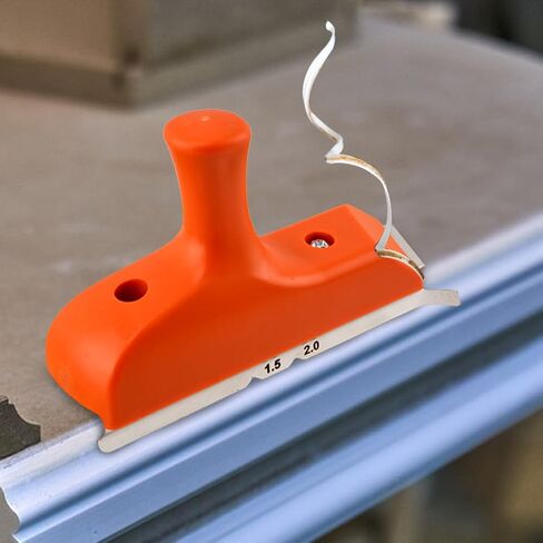 ماكينة تشذيب حواف الحواف مع قبضة وشفرات من الفولاذ المقاوم للصدأ لإزالة حواف الحواف وتصحيح حواف الخشب، أداة تشذيب حواف الأعمال الخشبية، هدية للرجال الأب عمال الخشب (اللون: برتقالي) in Kuwait