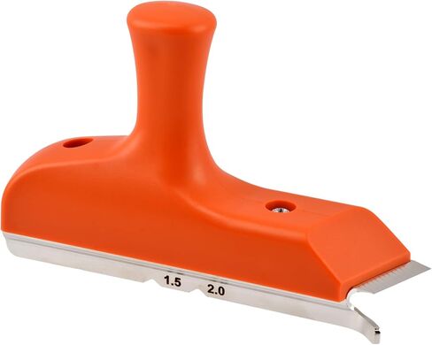 ماكينة تشذيب حواف الحواف مع قبضة وشفرات من الفولاذ المقاوم للصدأ لإزالة حواف الحواف وتصحيح حواف الخشب، أداة تشذيب حواف الأعمال الخشبية، هدية للرجال الأب عمال الخشب (اللون: برتقالي) in Kuwait