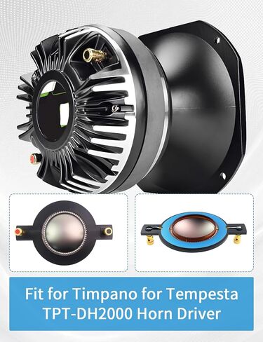 4PCS Replacement Diaphragm Fit for Timpano for Tempesta TPT-RPDH2000 TPT-DH2000 Horn Driver/MUSYSIC MU-D200/Audiopipe APHC-6256/ BLASTKING BDUM280B in Saudi Arabia