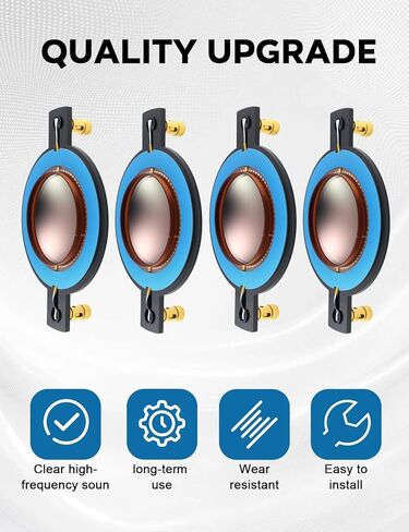 4PCS Replacement Diaphragm Fit for Timpano for Tempesta TPT-RPDH2000 TPT-DH2000 Horn Driver/MUSYSIC MU-D200/Audiopipe APHC-6256/ BLASTKING BDUM280B in Saudi Arabia