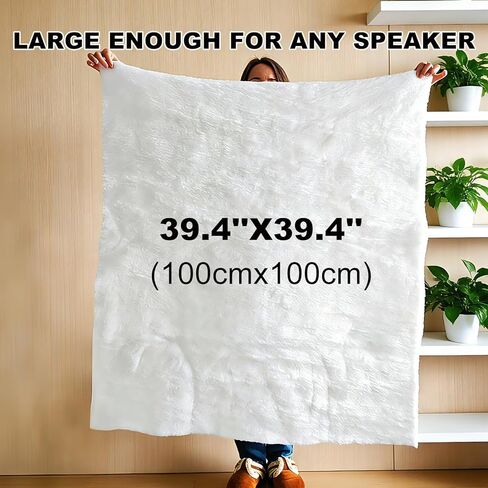 حشوة صوتية من القطن العازل للصوت، ورقة تخميد من ألياف البوليستر كبيرة الحجم مقاس 100 × 100 سم، سهلة القطع لمكبرات الصوت التي تصنعها بنفسك، ومكبرات الصوت، وصوت السيارة، والخزائن، وتعزز وضوح الصوت الجهير in Kuwait