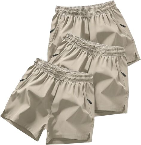 3PCS Boys Casual Athletic Shorts, Daily Wear Multi-Pack for Teen Boys in Saudi Arabia