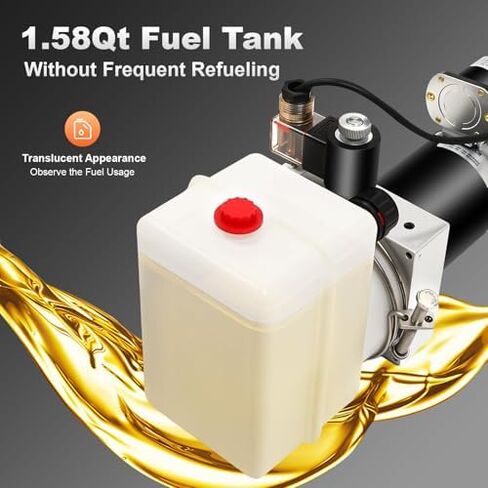 Electric Hydraulic Pump, 12V DC Power Unit for Dump Trailers, 1.81Qt Capacity, Remote Control for Heavy Duty Lifting,Dumping Needs in Saudi Arabia