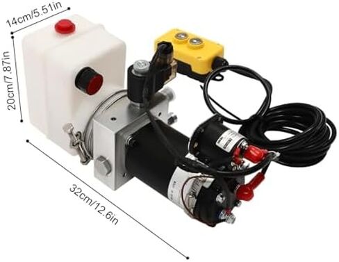 Electric Hydraulic Pump, 12V DC Power Unit for Dump Trailers, 1.81Qt Capacity, Remote Control for Heavy Duty Lifting,Dumping Needs in Saudi Arabia