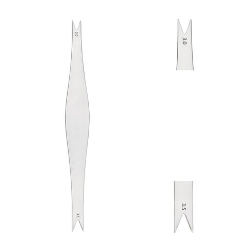 Stellmacher Ophthalmic Braunstein Fixed Caliper Marker, Dual-End 3.0 & 3.5 mm Stainless Steel Alignment Tool, 7 cm Length, Precision Training Instrument (Braunstein) in Kuwait