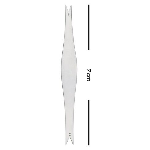 قلم فرجار ثابت من Stellmacher Ophthalmic Braunstein، أداة محاذاة من الفولاذ المقاوم للصدأ ذات طرفين 3.0 و3.5 مم، طول 7 سم، أداة تدريب دقيقة (براونستين) in Saudi Arabia