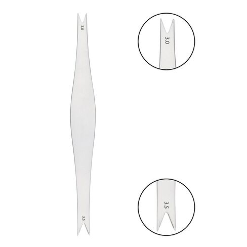 قلم فرجار ثابت من Stellmacher Ophthalmic Braunstein، أداة محاذاة من الفولاذ المقاوم للصدأ ذات طرفين 3.0 و3.5 مم، طول 7 سم، أداة تدريب دقيقة (براونستين) in Saudi Arabia